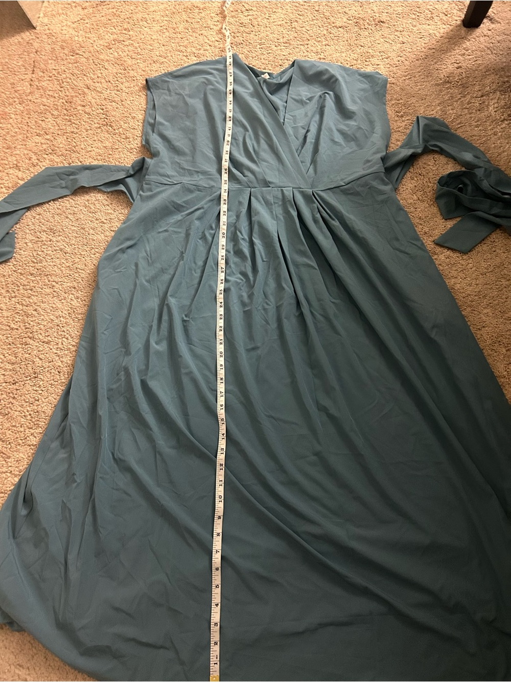 NWT Halara Breezeful Wrap Midi Dress - Blue - Size 1X - Picture 13 of 15